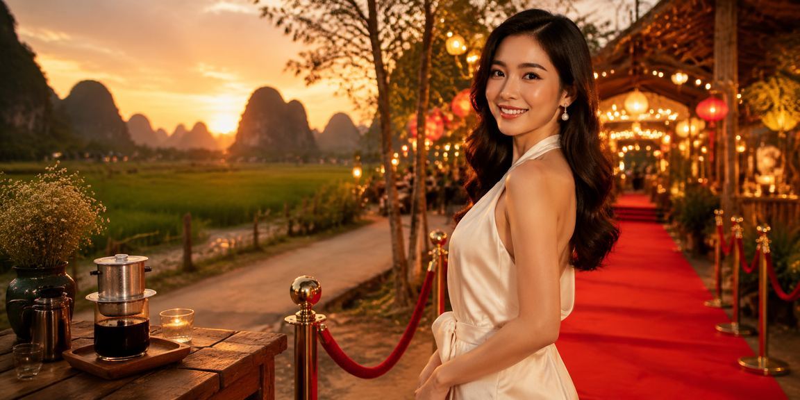 Cảnh quán cà phê tại Ninh Bình nơi người dùng truy cập d84